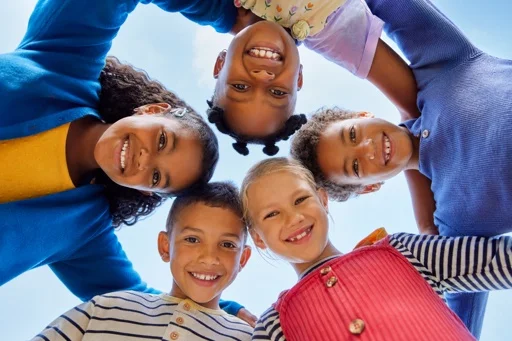Group of smiling children at Smiling Kidds Dentistry